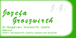 jozefa groszwirth business card